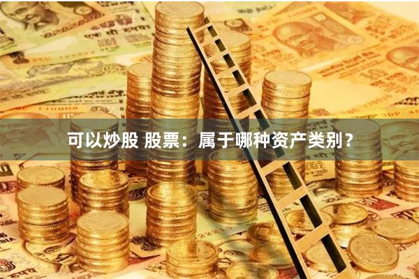 可以炒股 股票：属于哪种资产类别？